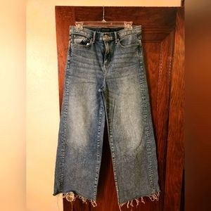 Banana Republic Wide-Leg Cropped Denim